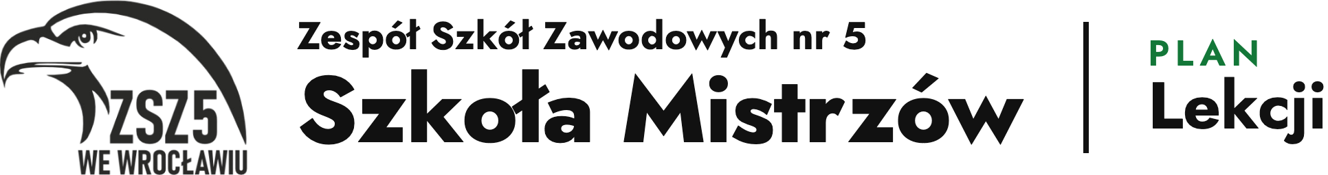 Zespół Szkół Zawodowych nr 5 – Szkoła Mistrzów – Plan lekcji